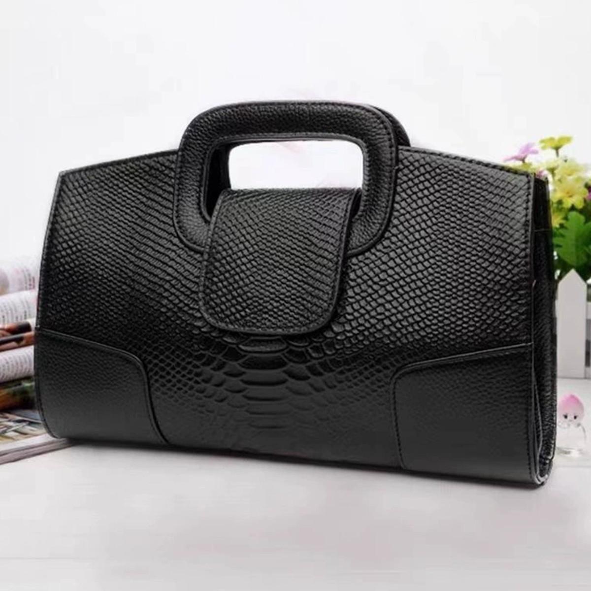 Fashion Simple Versatile Casual Women s Crocodile Pattern Chain Personality Commuter Casual Light Luxury Single Shoulder Handheld Crossbody Bag