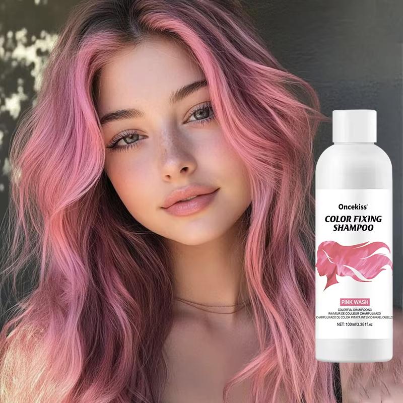 100 ml Farbfixierendes Lila Shampoo Farbe fixieren Grauhaarabdeckung Gelbstich nach dem Bleichen Haarfärbemittel Langanhaltend Nicht reizend Pflege