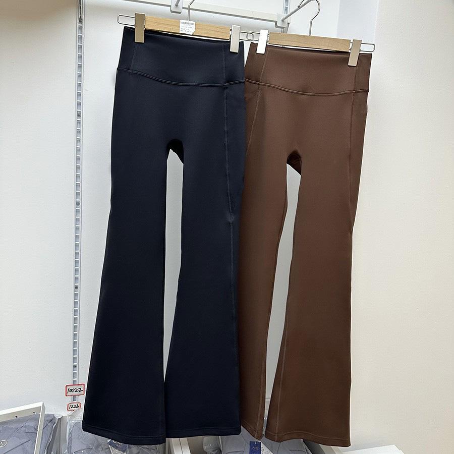 

High Waist Micro-Flare Sculpting Pants - Seamless, Thickened, Tummy & Butt Lifting, Super Stretch, Warm Base Layer M (100-120 kg recommended)