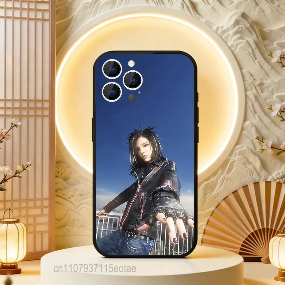 Singer Tom Bill K-Kaulitz Phone Case Silicone Soft For IPhone 16,17,15,11,13,12,14,Mini,Pro,Max,Plus,Air,E Black