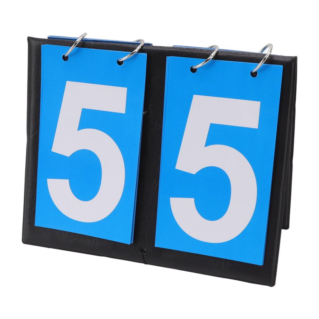 Digit Flip Scoreboard Portable Large Card Water Repellency Filp Sports Score Keeper for Basketball