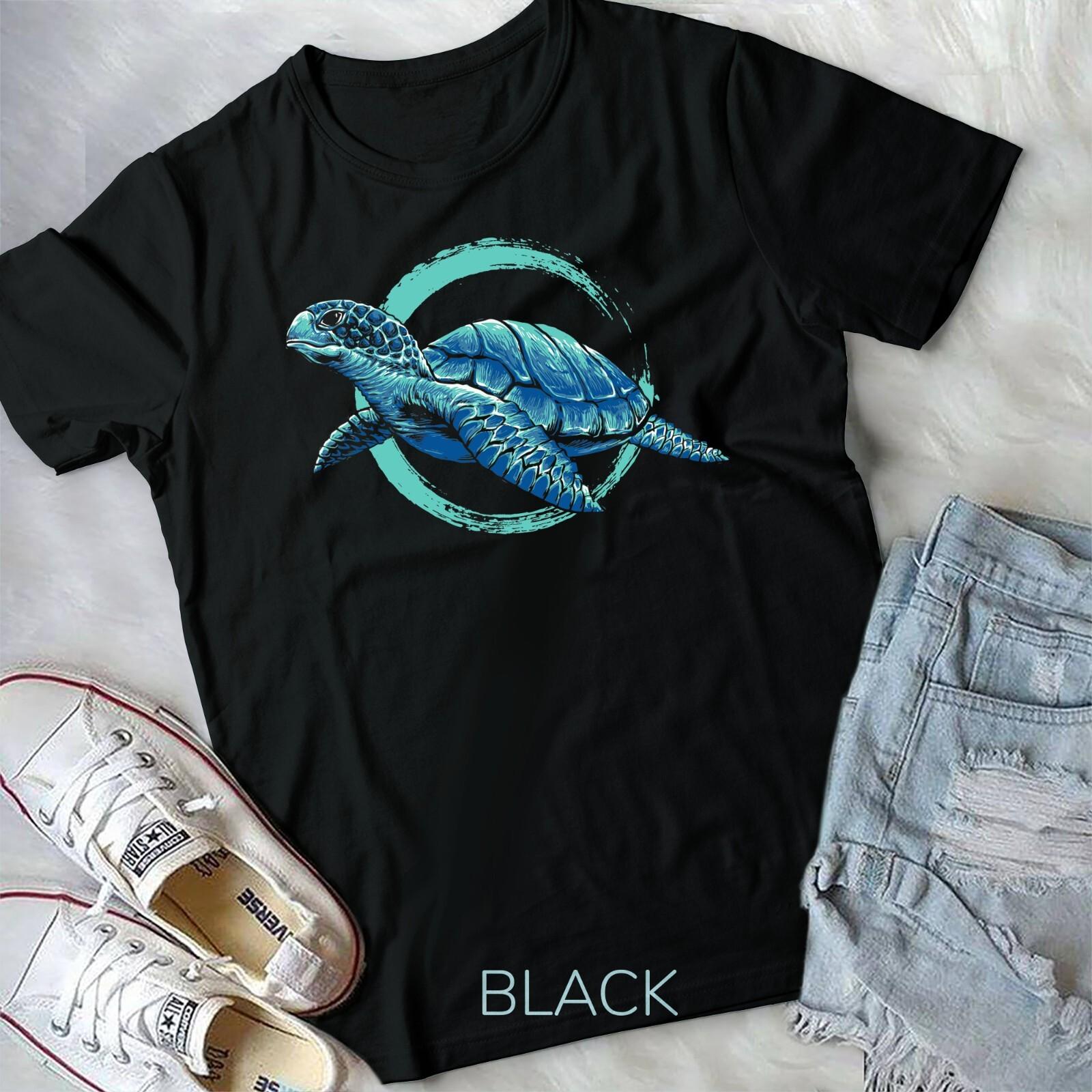 Cute Sea Animal Lover Ocean Pet Owner Gift Aquarium Turtle Unisex T-shirt L