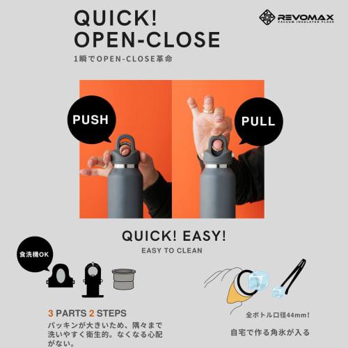 [REVOMAX Official] 20oz 592ml Carbonated Stainless Steel Bottle, Keeps Drinks Hot for 18 Hours, Cold for 36 Hours, Vacuum Insulated, Gift Idea, REVOMA