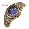 [TANDY] TANDY Engraved Line Men's Metal Watch T-6295
