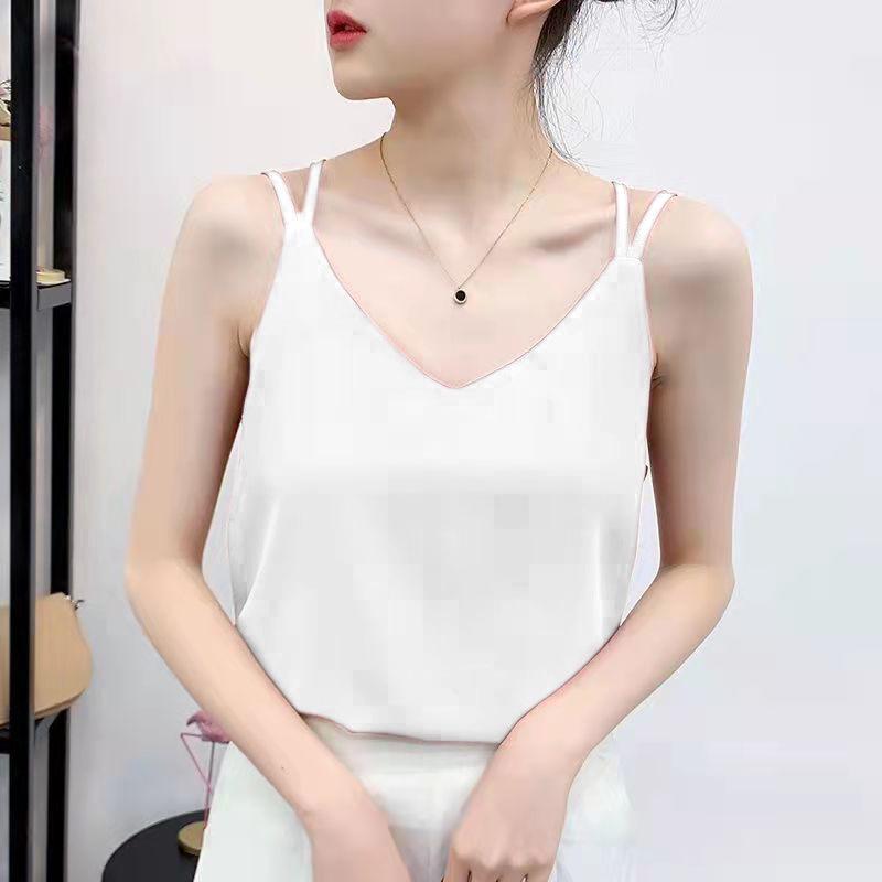 

Женский приталенный жилет без рукавов с V-образным вырезом - Большой размер Весенне-осенняя верхняя одежда Майка 3XL белый