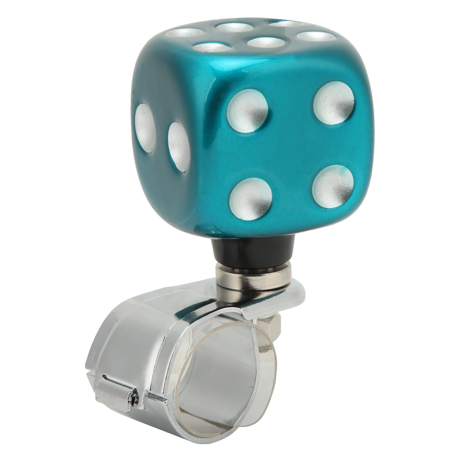 

Dice Shape Car Steering Wheel Spinner Suicide Knob Labor Saving for Cars Trucks Tractors BoatsGreen зелений