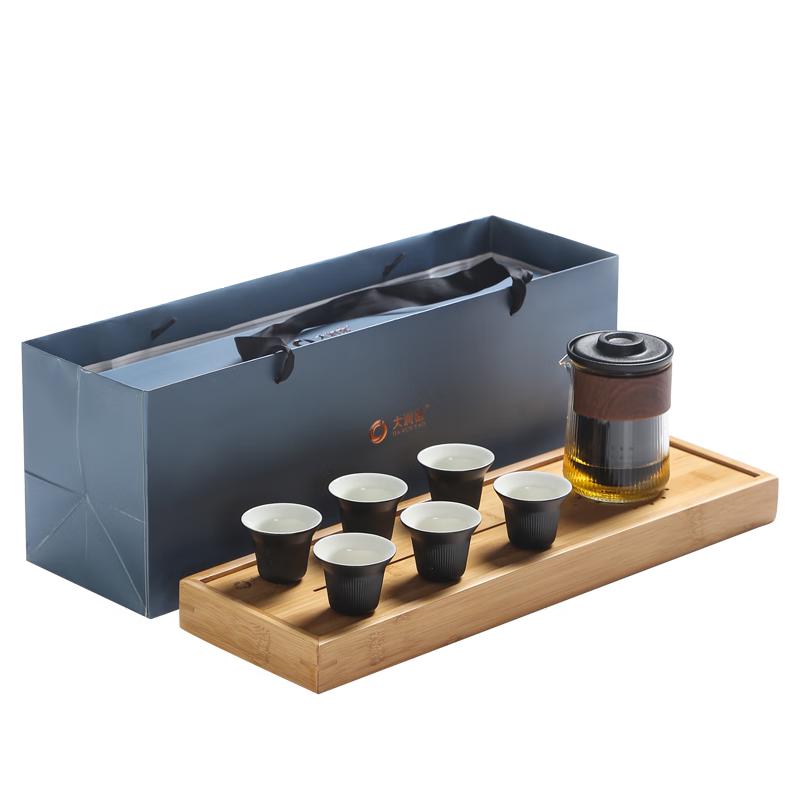 DARUNYAO Dandelion Black Ceramic Tea Set