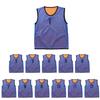 Numbered Bibs for Soccer and Basketball Adult [INDIVE] (Numbers 1-12, Blue/Orange, Size)