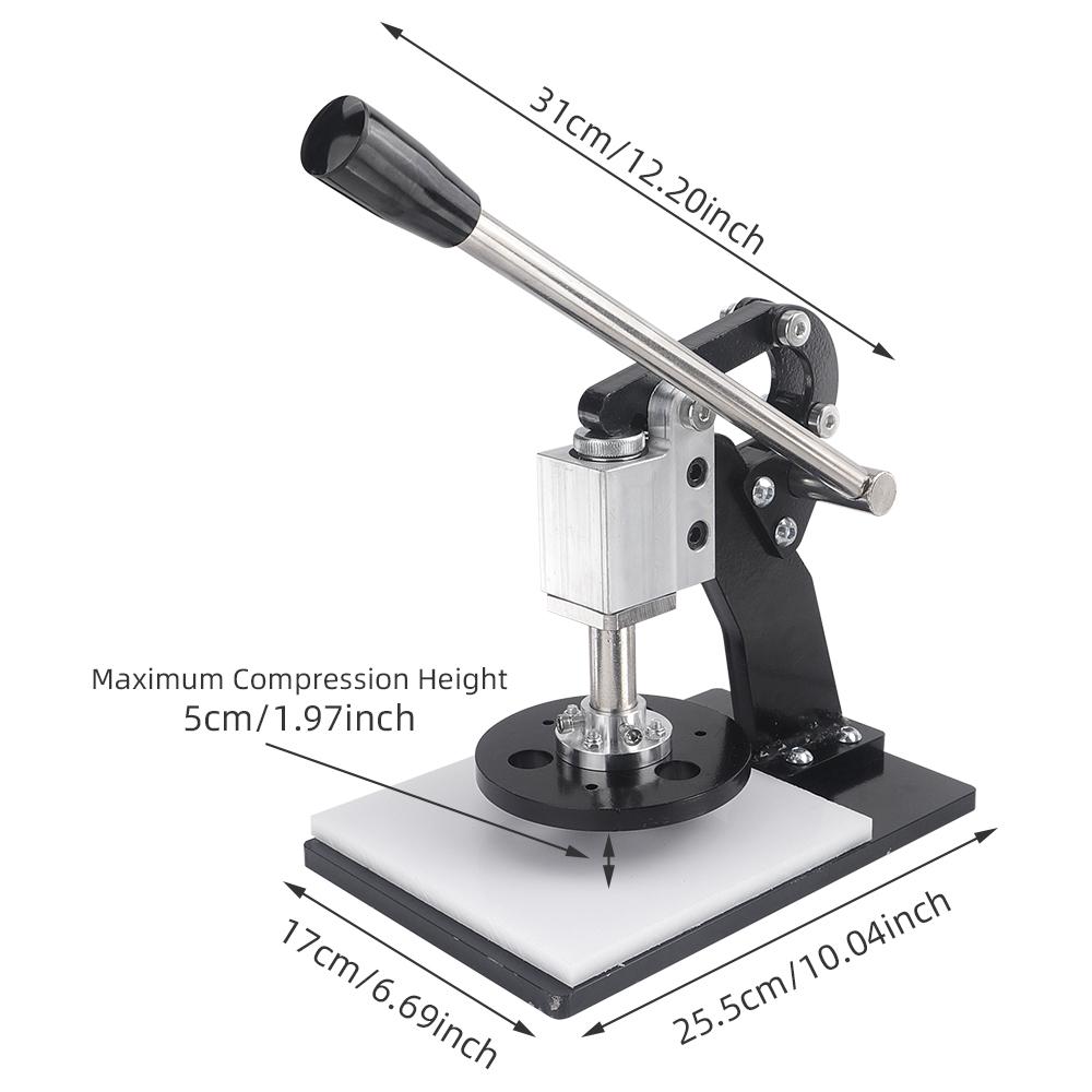 1pc Carton Steel Manual Die Cutting Machine, Small Leather Cutting Presser, Hand Pressing Stamping Tool, No Battery Required