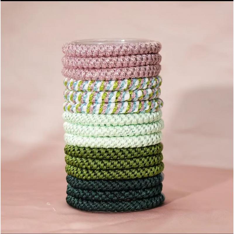 15pz Elastici per Capelli Alta Elasticità Stile Erling Haaland, Nuovi Colori Estivi Coordinati Accessori per Capelli Versatili Premium Porta Coda
