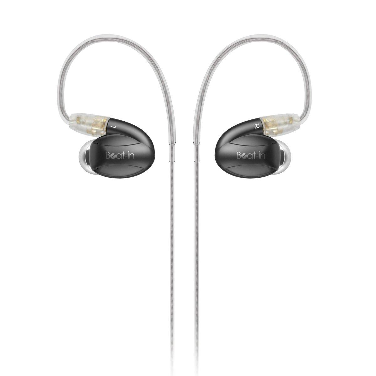 

Hybrid Earphones HYBRID Gray High Resolution Sound Source Compatible Canal Type MMCX Japanese Distributor BI10113 Beat-in [Authorized Product] сірий колір