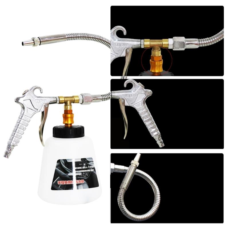 Powerful Air Water Engine Compress Cleaner Tool 360 Adjustable Nozzle Bay Cleaning Tool for Car Motorcycle Maintenance