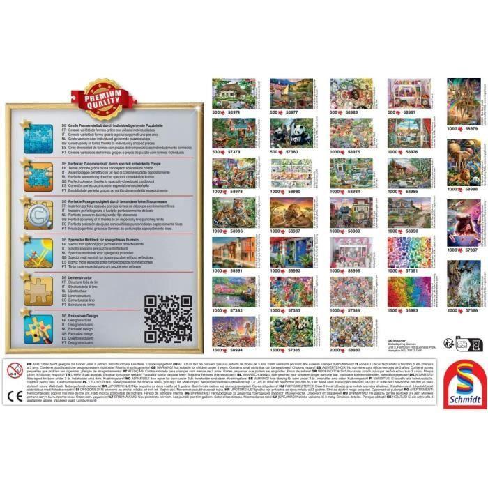 Puzzle - schmidt spiele - sesame street, qui, comment, quoi - 1000 pièces - qualité premium - 69,3x49,3 cm