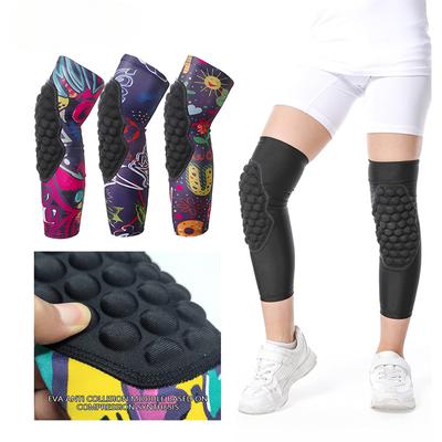 1 Pz Ginocchiera Sportiva Nido d'Ape Bambini Ginocchiere Pallavolo Protezione Ginocchio Supporto Tutore Calze a Compressione per Gambe Calcio