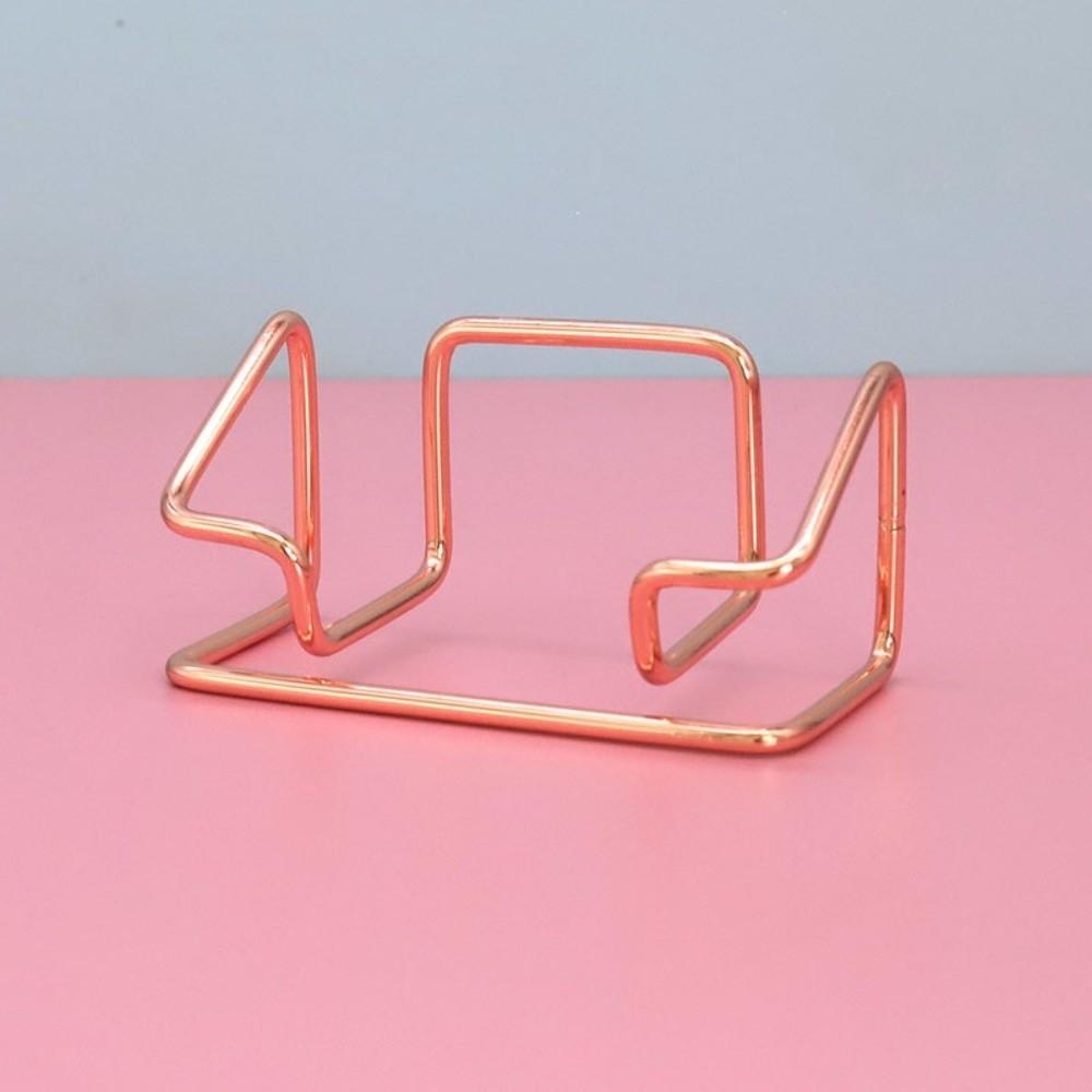 Metal Name Card Stand Minimalist Card Display Stand Business Card Holder Office Desk