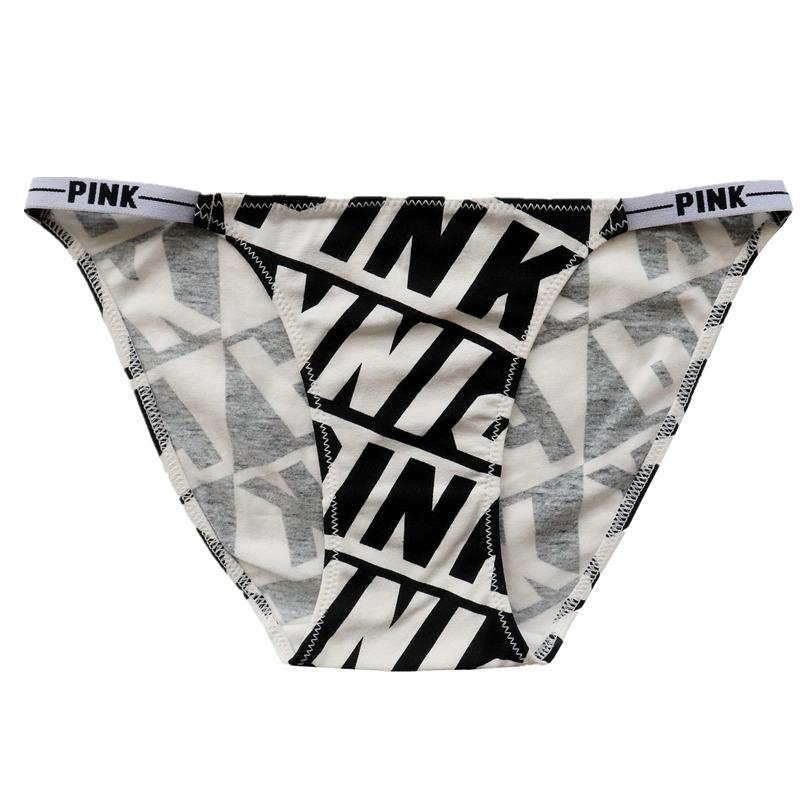 Women's Briefs Printed Letter Thin Belt Sexy Panties Women Low Fanny Pack Buttocks Women Bareathable Underwear
