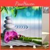 Timeless Bamboo Waterfall Bathroom Curtain Waterproof Mildewproof With Classic Appeal
