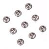 200pcs Metal Clutch Badge Replacement Pin Backs Brass Insignia Clutches For Tie Tacks Lapel Pins Secure Closure Lightweight