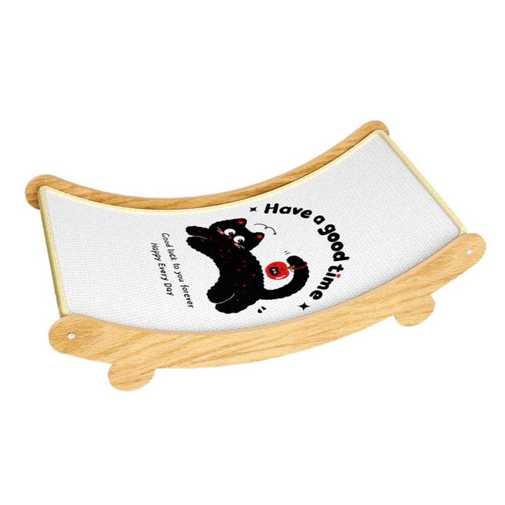 

Износостойкая сизалевая когтеточка, деревянное кресло-качалка для кошек, когтеточка, игра белый