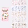50 Sheets Cute Cartoon Stickers Set Scrapbooking Washi Stickers Waterproof PET Stickers DIY Decorating Journaling