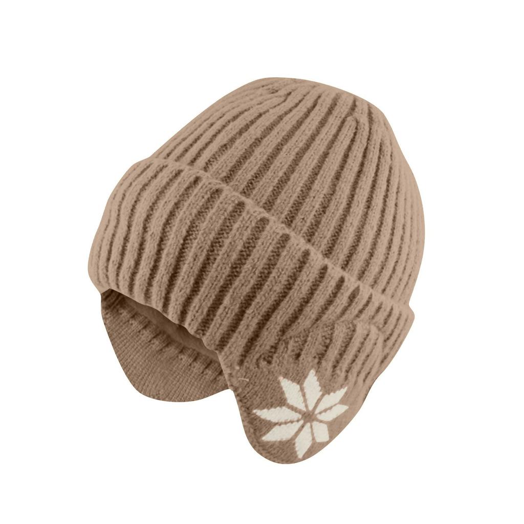 Warm Fleece And Thickened Snow Hat, Knitted One-piece Scarf, Cold-proof Woolen Hat