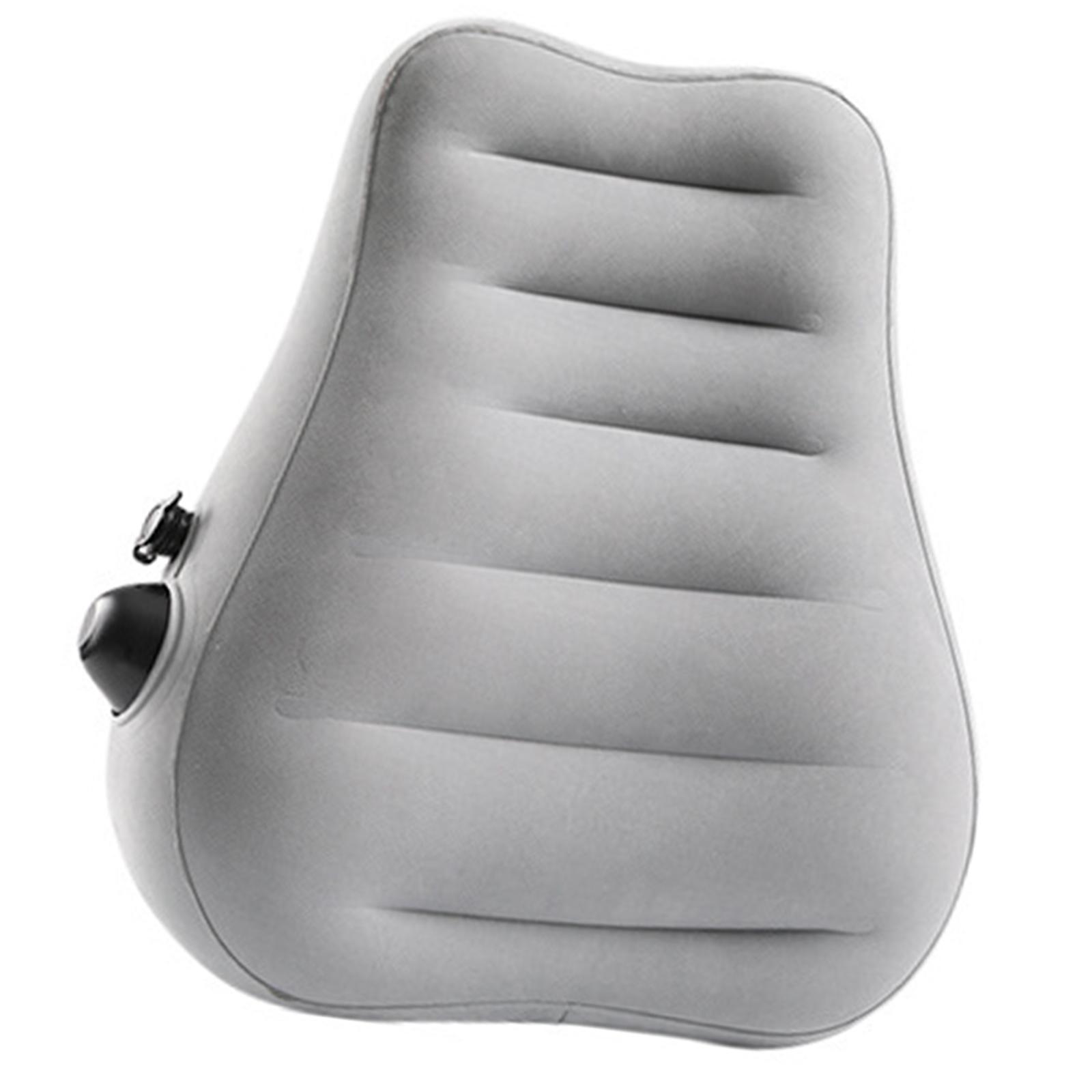 

Портативная дорожная надувная поясничная подушка-подушка, дизайн с помпой, для использования в офисе и дома, с регулируемой жесткостью