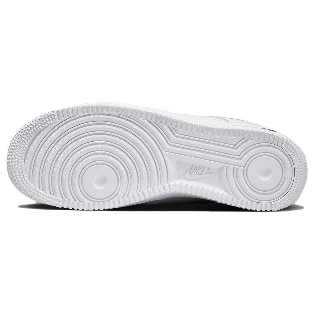 New Nike Air Force 1 07 LV8 Reflective Swoosh   White Black FV1320-100