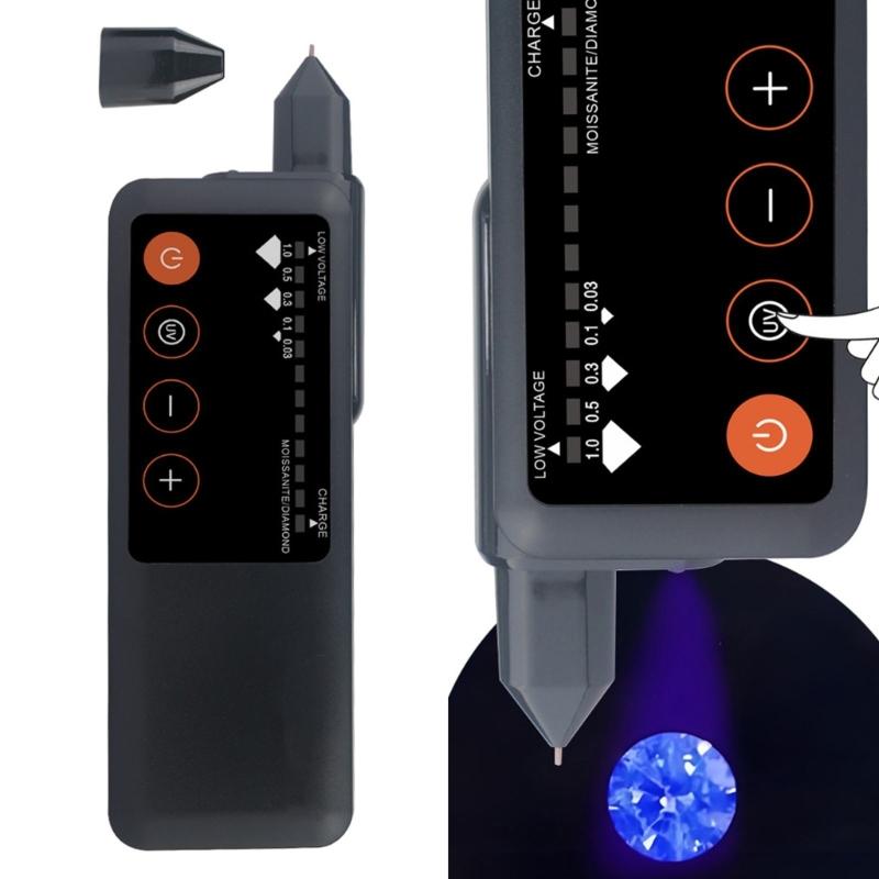 Penna Tester Diamanti Pratica Strumento di Test per Gioielli Indicatore LED Tester Perfetta per la Verifica Rapida e Sicura dei Diamanti