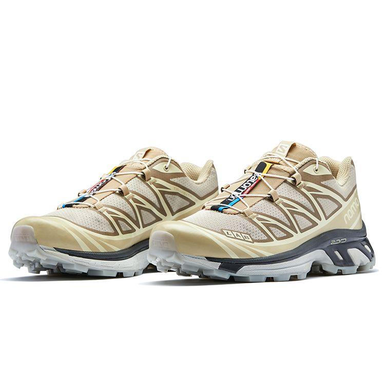 Salomon XT-6 Clear Advanced Trendy Functional Durable Low-Top Training Running Shoes Unisex sneaker Beige 416410
