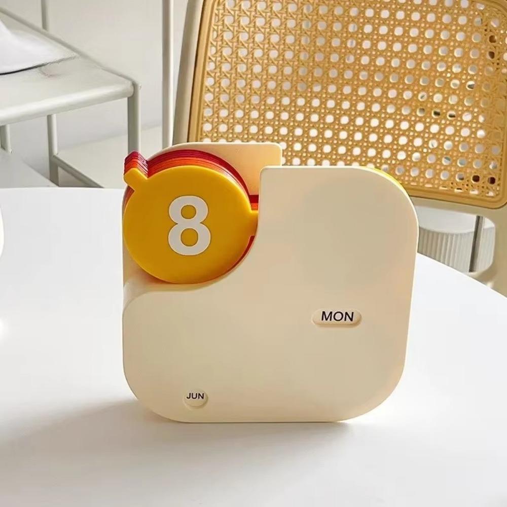 Mini Perpetual Calendar Flip Kitchen Desk Decor Classic Desk Calendar Home and Office Use