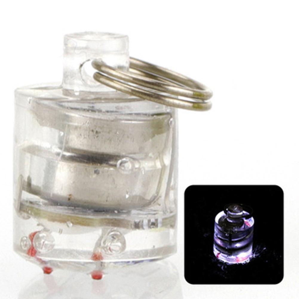 Mini Fishing  Led  Light Flash Lamp Cylindrical Button Fish Lure Lamp Fishing Tackle