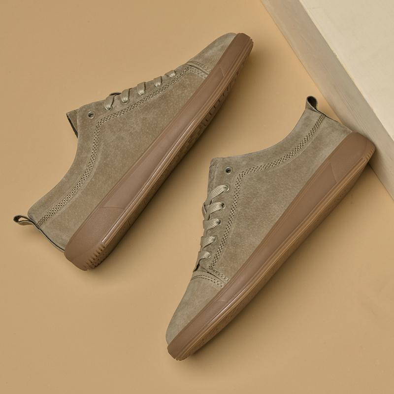 Fashion New Design Men's Casual Shoes Fashion Genuine Leather Skateboard Footwear  Comfortable Male Tenis Masculino Versatile Sneakers