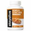 STAY ALIVE Capsules d'Extrait de Boswellia Serrata 1000mg avec AKBA et 65% d'Acide Boswellique, 12:1 Poudre d'Extrait de Résine, 120 Comprimés pour un Sachet de 2 Mois, Non