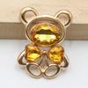 10pcs25 * 30MM Fashionable And Cute Alloy Teddy Bear DIY Accessories Hair Accessories Cartoon Phone Case Hole Shoe Accessories