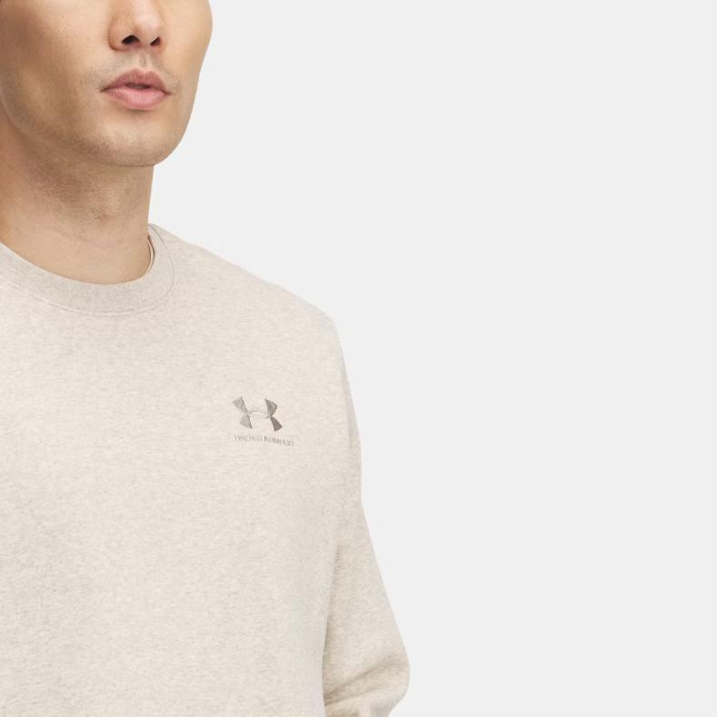 Under Armour Icon Comfortable Stylish Logo Simple Soft Long Sleeve Shirt Men shirts Off-White 1374250-204