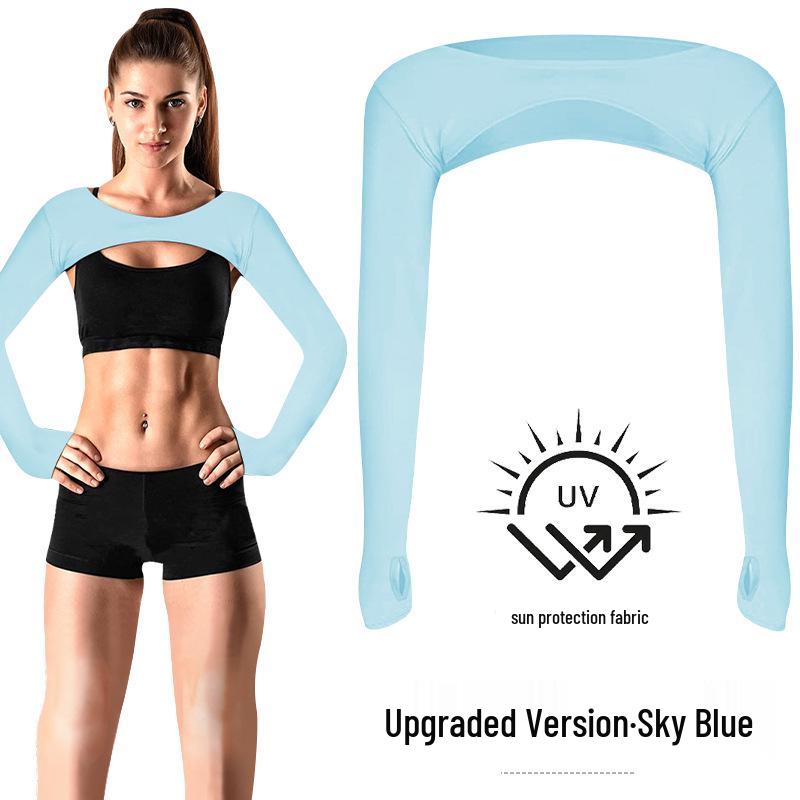 Damen Sommer Sonnenschutz Golf & Radfahren Armstulpen - Leichtgewichtiger, einfarbiger Schal für Outdoor-Sportarten