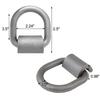 4pcs 1/2" Heavy Duty Welded D-Rings 12,000 Lbs For Truck Cargo, RV, Bungeeing Automotive Replacement Accessories