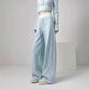 Women's Black High-Waisted Wide-Leg Sweatpants - 2025 Autumn/Winter Casual Slimming Loose Fit