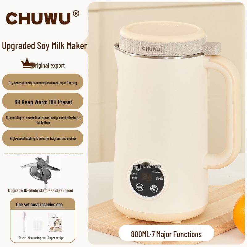 Multifunkční mixér na sójové mléko a potraviny - Automatický, Kompaktní, Nízkohlučný, Stroj na rozbíjení buněčných stěn bez filtru