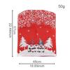 Christmas Chair Covers - Cartoon Forest Snowflake Print, European Style Dining Table Xmas Decor Chair Accessories