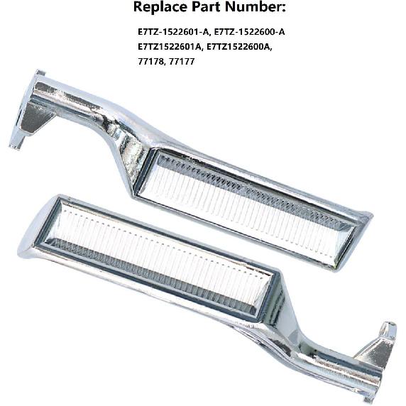 Interior Door Handle All Metal Handle Compatible With Ford Bronco F150 F250 F350 F53 F59 F800 1987-1996 Front Rear Left And Right Side Replaces#