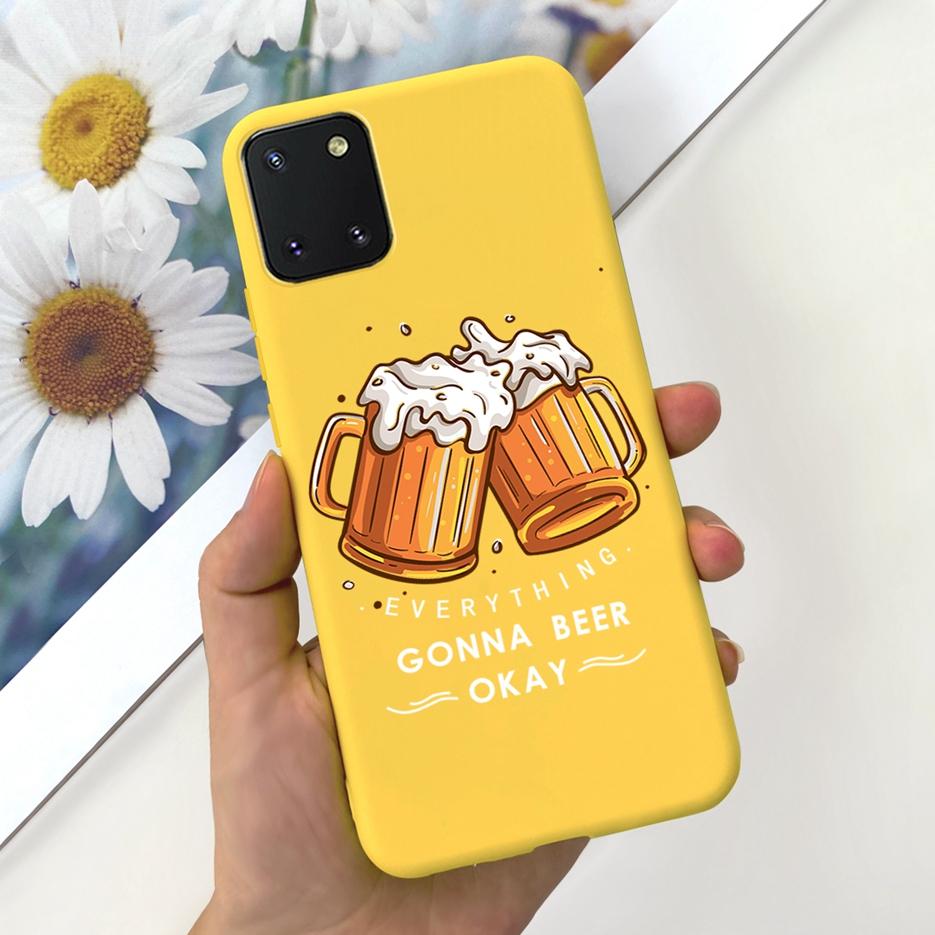 For Samsung Galaxy Note 10 Lite Case Cute Candy Painted Cover Soft TPU Phone Case For Samsung Note10 Lite Galaxy S10 Lite Bumper