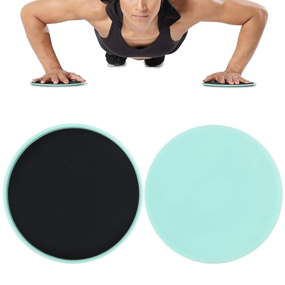2PCS Non-Slip Fitness Core Sliders Dual Sided Ab Pads Equipment  Fitness Training