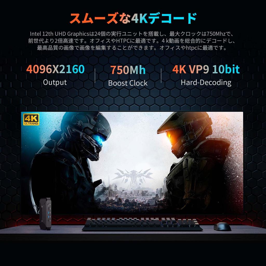 Mini-PC N100 neueste Alder-Serie max Windows11 DDR5 SSD CHUWI HeroBox 2023 Mini-PC Kleiner PC Highspeed-WLAN 6 BT USB Silent Mini-PC Kleiner PC Leiser