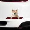 2 kusy 12x13cm Shiba Inu 2D plochá vinylová nálepka - Roztomilý Roztomilý Roztomilý pes