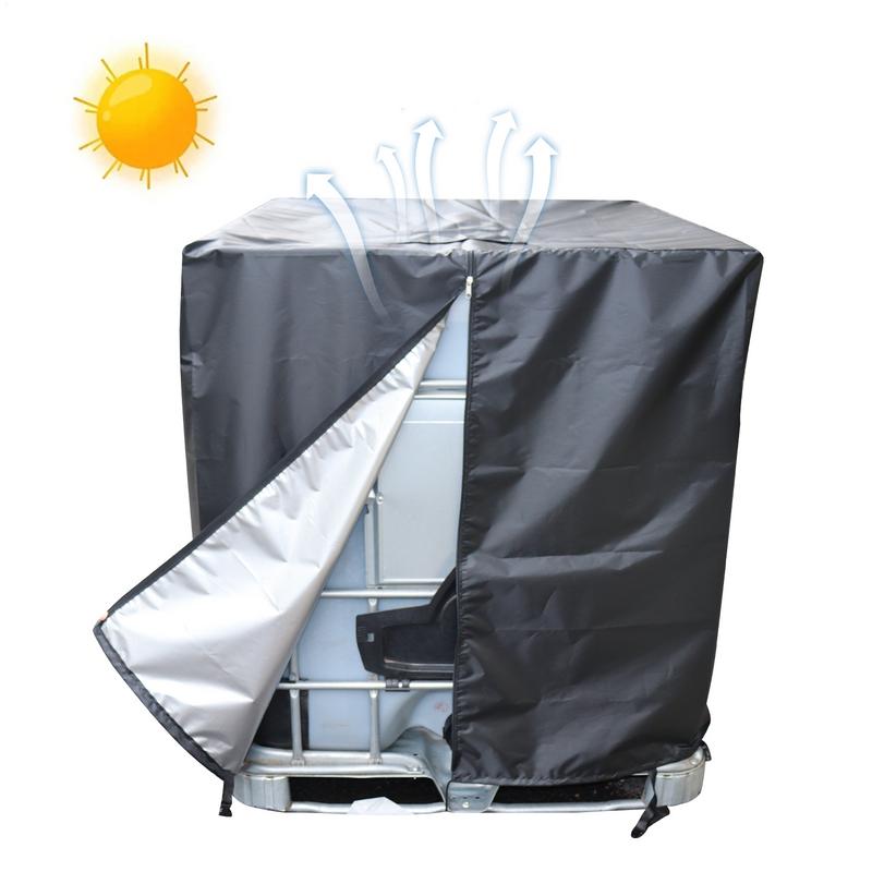 IBC Tote Cover 1000 Liter Container Aluminum Foil Waterproof Dustproof UV Protection Water Tank Cover