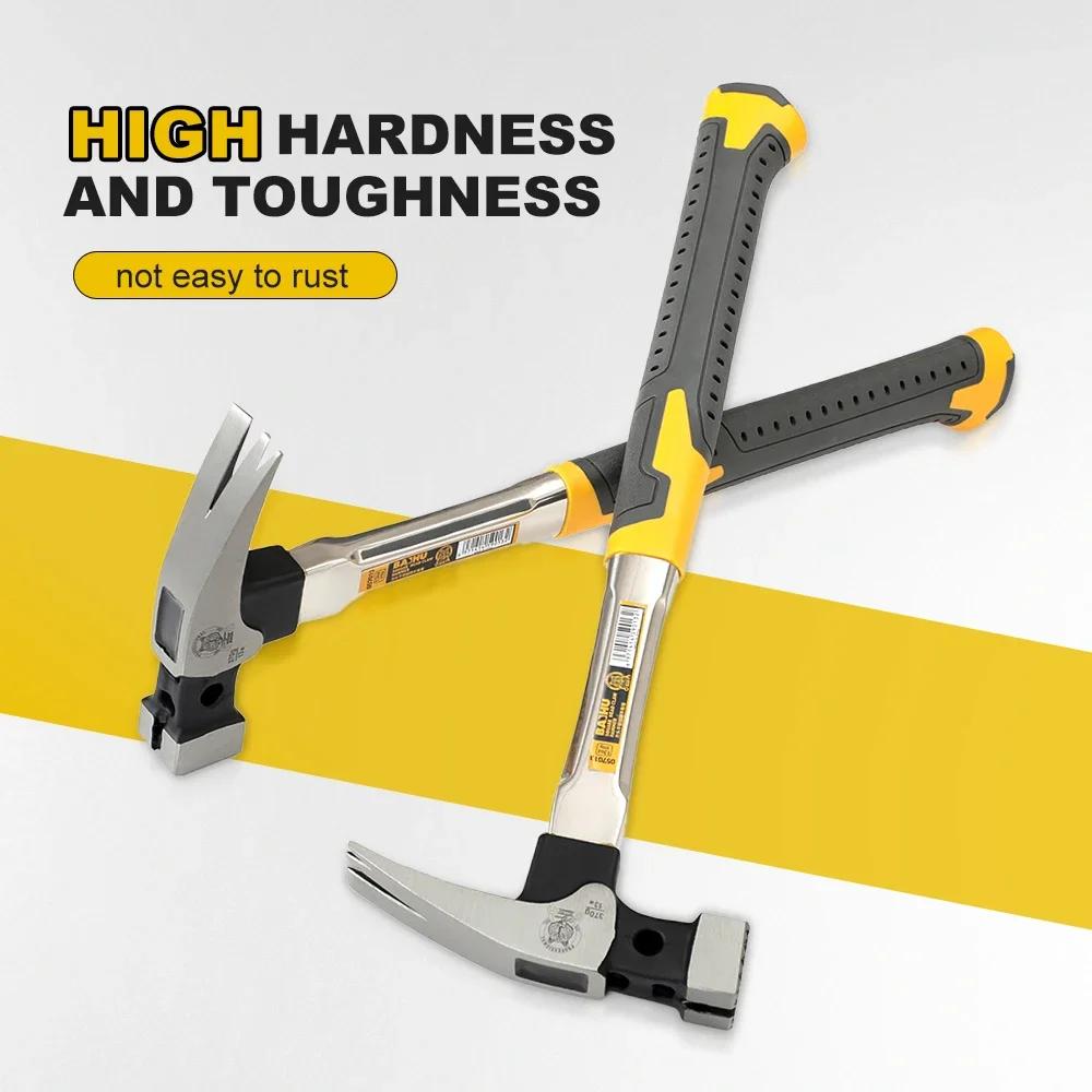 YLONDAO Kladivo na dřevo, děrovačka hřebíků, železné kovové kladivo, kladivo na dřevo, opravy, ruční nářadí, zvedací kladiva