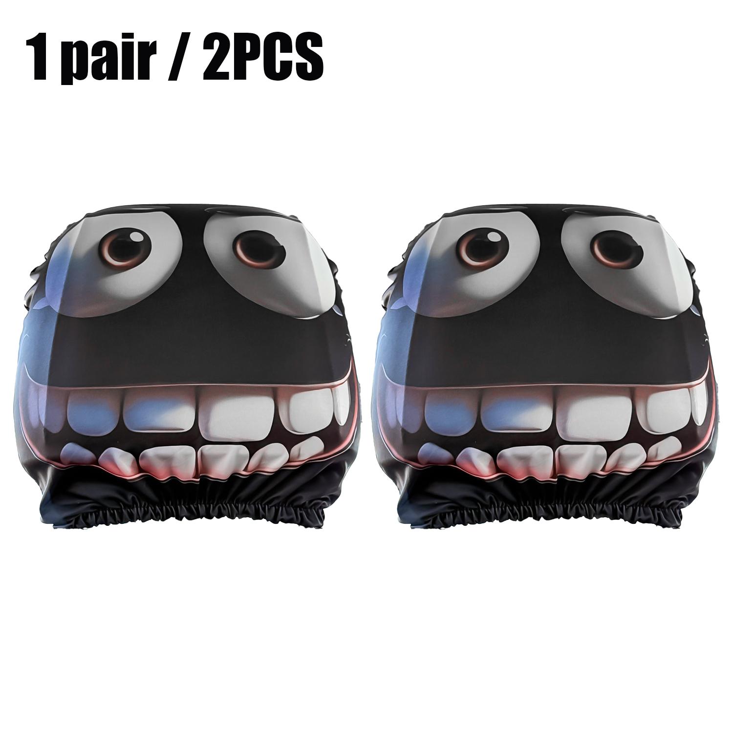 

Чехлы на подголовники автомобиля Эластичные Смешной принт Универсальный Эластичный Декор сиденья Оригинальный подарок для Аксессуары для интерьера автомобиля Универсальные чехлы