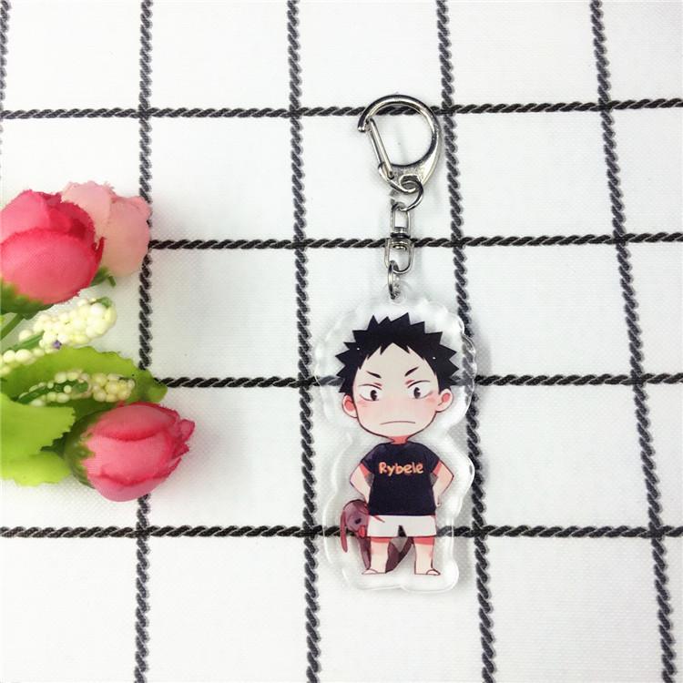 Haikyuu!! Double-Sided Keychain Pendant: Hinata, Kageyama, Kenma