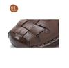 Weite Passform Römische Sandalen, flache Damen-Mokassins aus gewebtem Rindsleder, bequeme elegante Damenschuhe, luxuriöse weiße Mary-Jane-Flats